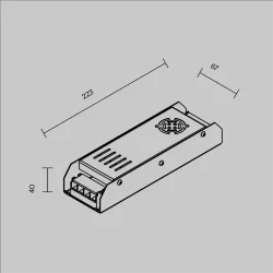 Источник напряжения PSL001 24В 300Вт IP 20 811004 (Серебро)