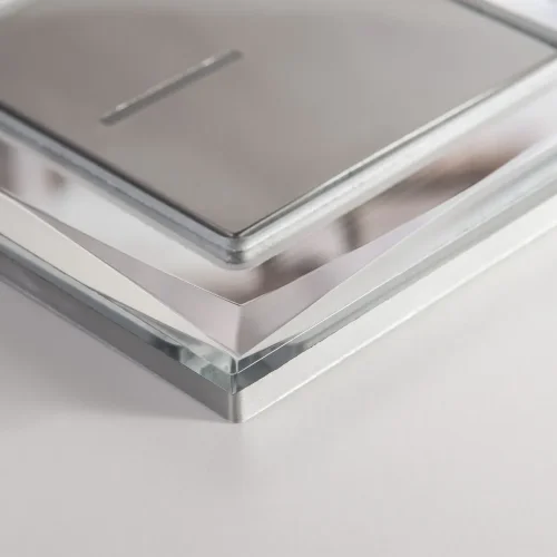 Рамка из стекла на 1 пост Diamant зеркальный W0011220 - фото 4