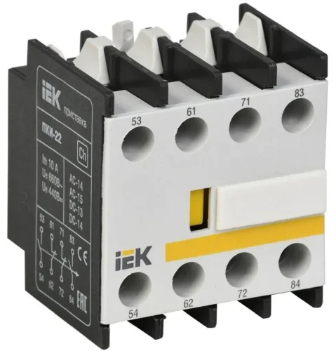 Приставка контактная ПКИ-22 доп. контакты 2НО+2НЗ KARAT IEK KPK10-22 - фото