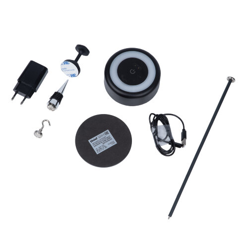 ULM-D950 3W-3000-6500K-DIM IP54 BLACK Светильник настольный светодиодный беспроводной, Встроенный аккумулятор 2200mAh, Диммер, Черный, TM Uniel - фото 5