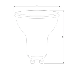 Светодиодная лампа Dimmable JCDR 7W 4200K GU10 BLGU1017 (063767)