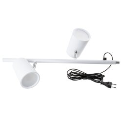 ULM-T600 2х6W-4500K-DIM WHITE Торшер напольный светодиодный, 2х6W, Сенсорный выключатель, Диммер, Белый