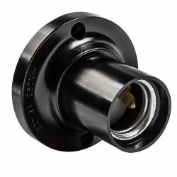 Патрон Е27 Ф П-01 Е27 карболитовый потолочный IN HOME