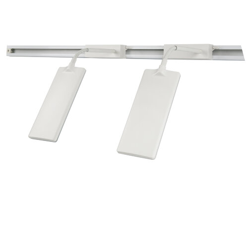 ULB-P37-12W-SPFR-K WHITE 3М SET42 Светильник-прожектор светодиодный трековый, в составе набора из 4штук, с шинопроводом 2штx50см, Сетевой шнур 3м, Спектр для фотосинтеза, Корпус белый - фото 5