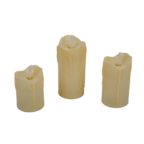 ULD-F063 WW CANDLE SET3 Фигура светодиодная Свеча на батарейках LR44 в-к, в составе набора из 3 штук, 1 светодиод, Теплый белый свет, TM Uniel - фото 2
