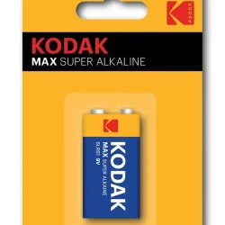 Элемент питания алкалиновый 'крона' 6LR61 9В MAX SUPER Alkaline (блист. 1шт) KODAK Б0005130