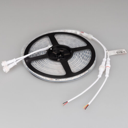 Светодиодная лента герметичная SPI-Р-F72-11mm 24V RGB-РХ6 (14.4 W/m, IP66, 3535, 5m) (Arlight, бегущий огонь) 030484(2) - фото 4