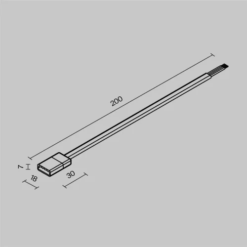 Провод питания для токоведущей ленты Exility IP (Черный) O-TR002-HSP - фото 6
