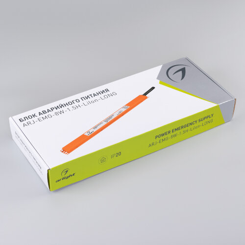 Блок аварийного питания ARJ-EMG-8W-1.5H-LiIon-LONG (Arlight, IP20 Металл, 5 лет) - фото 3
