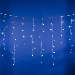 ULD-B2007-100-TTK WHITE IP44 Бахрома светодиодная с эффектом мерцания, 2м, Соединяемая, 100 светодиодов, Белый свет, Провод прозрачный