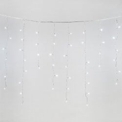 ULD-B2007-100-TTK WHITE IP44 Бахрома светодиодная с эффектом мерцания, 2м, Соединяемая, 100 светодиодов, Белый свет, Провод прозрачный