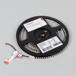 Светодиодная лента RT-А160-BLACK-8mm 24V Warm3000 (12 W/m, IP20, 2835, 5m) (Arlight, высок.эфф.150 лм/Вт) 029426(2)