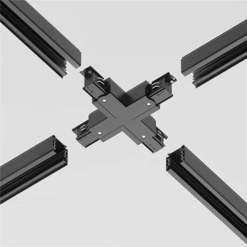 Коннектор Х-образный Trinity черный (Черный) - фото 4