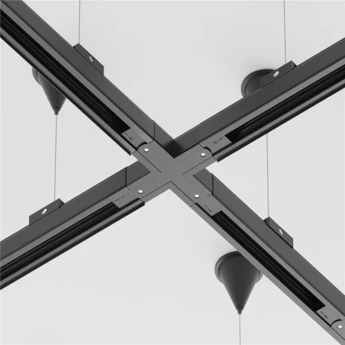 Коннектор Х-образный Trinity черный (Черный) - фото 3