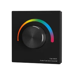 Роторная панель управления RF трехканальная 12-48В Цветная (RGB) 576Вт (Черный) 711028
