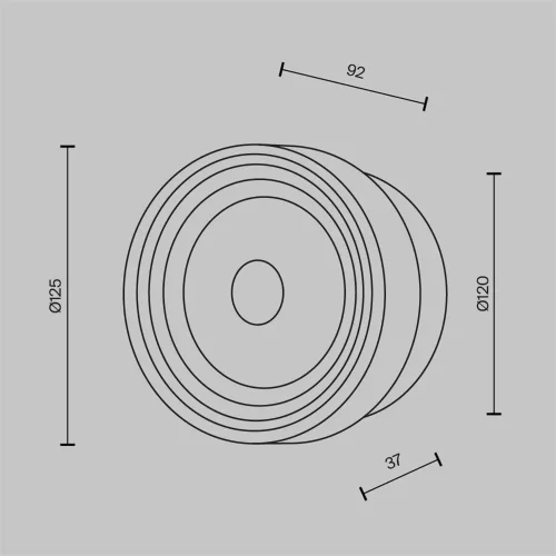 Настенный светильник (бра) Olo 2700-4000К 6Вт (Латунь) - фото