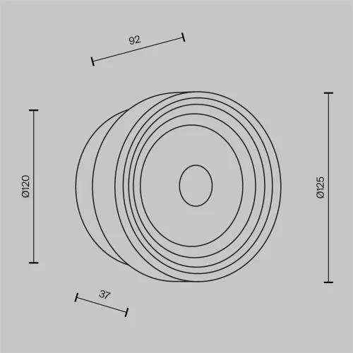 Настенный светильник (бра) Olo 2700-4000К 6Вт (Латунь) - фото 4