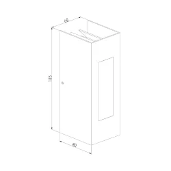 Уличный настенный светодиодный светильник Techno LED IP54 1638 TECHNO LED (054929)