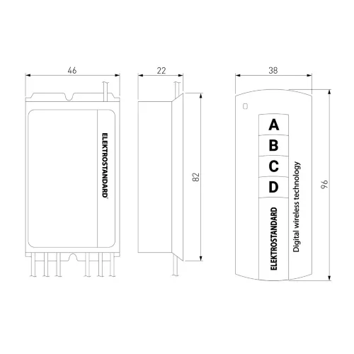 Пульт управления с 2-канальным контроллером (радио) Y2 - фото 3