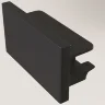 Заглушка торцевая Unity накладной черный 1 шт. (Черный) - фото 2