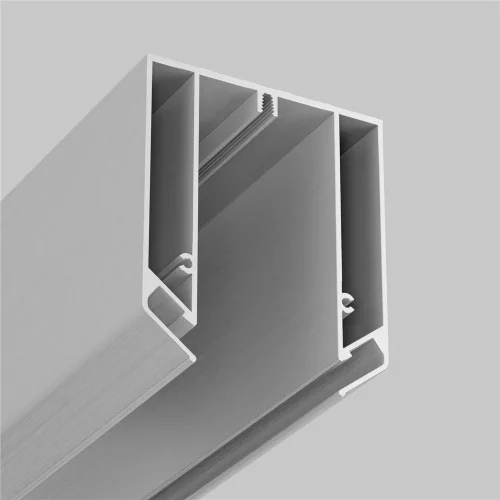 Профиль 3м для шинопровода S35 в натяжной потолок (Серебро) - фото 2