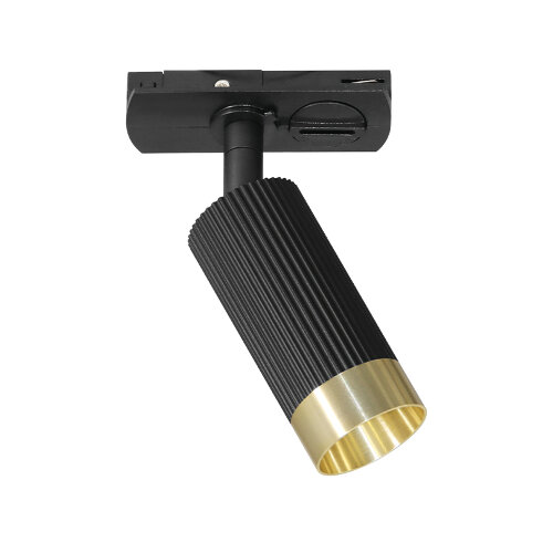 Трековый светильник WOLTA WTL-MR11/16BG под лампу MR11 с цоколем GU10 Черный / золотой SHELL - фото 1.