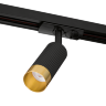 Трековый светильник WOLTA WTL-MR11/16BG под лампу MR11 с цоколем GU10 Черный / золотой SHELL - фото 1.