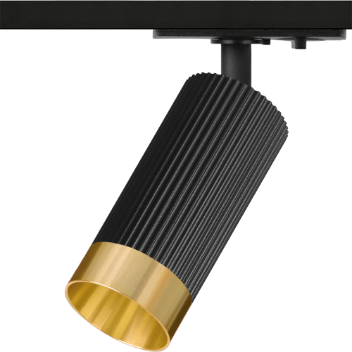 Трековый светильник WOLTA WTL-MR11/16BG под лампу MR11 с цоколем GU10 Черный / золотой SHELL - фото 4.