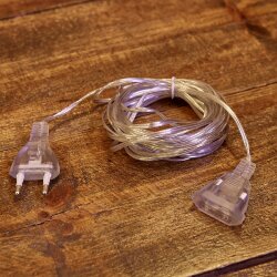 UCX-Y25-100W-500 CLEAR Удлинитель для подключения гирлянд, 5м, 100 Вт, Тип Y25, Прозрачный