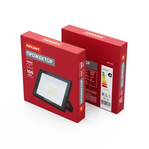 Прожектор СДО 100Вт 8000лм 4000К черн. корпус Rexant 605-034 - фото 7
