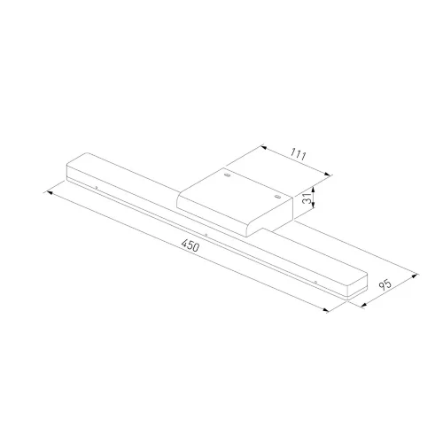 Настенный светодиодный светильник Protect LED белый MRL LED 1111 - фото 4