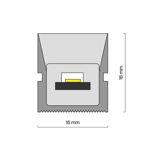 Гибкий неон 18х16 24В 14,4 Вт/м 6000K IP67 5м (Белый) 432047 - фото 13