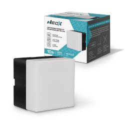 Светильник-коннектор квадратный ДБО-КВ-LINE 10Вт 230В 4000К черный NEOX