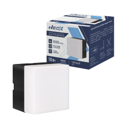 Светильник-коннектор квадратный ДБО-КВ-LINE 10Вт 230В 4000К черный NEOX