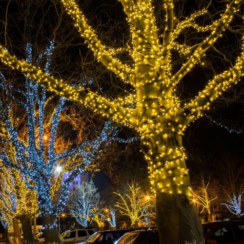 Праздничная гирлянда нить белый 20м IP65 - фото 1