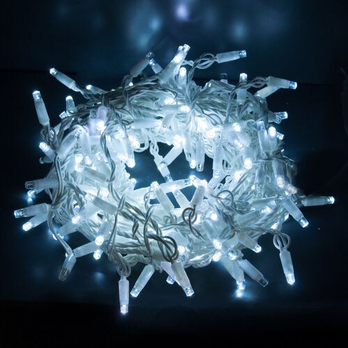 Праздничная гирлянда нить белый 20м IP65 - Фото 3