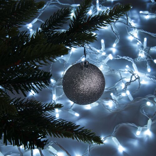 Праздничная гирлянда нить белый 20м IP65 - Фото 5