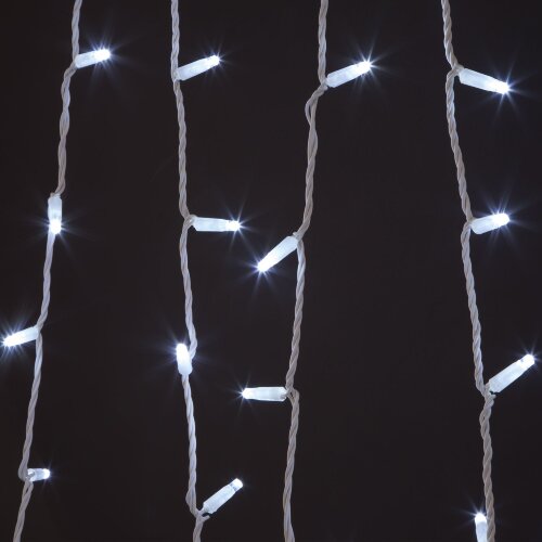 Новогодняя гирлянда нить белый 20м IP65 - Фото 5