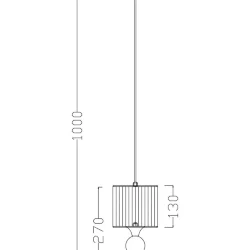 Подвесной светильник Freya FR5093PL-01CH (Хром)