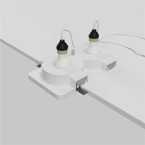 Встраиваемый светильник Gyps Modern GU10 2x10Вт (Белый) - фото 5