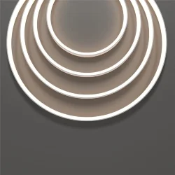 Термостойкий гибкий неон 13x7 24В 9,6Вт/м 3000K IP67 5м (вертикальный изгиб) 432054 (Белый)