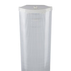 ULO-C40B T8x2-L124 IP40 WHITE Светильник линейный накладной, Без лампы, Цоколь G13, под лампу Т8 ЛПО 2х36, TM Uniel