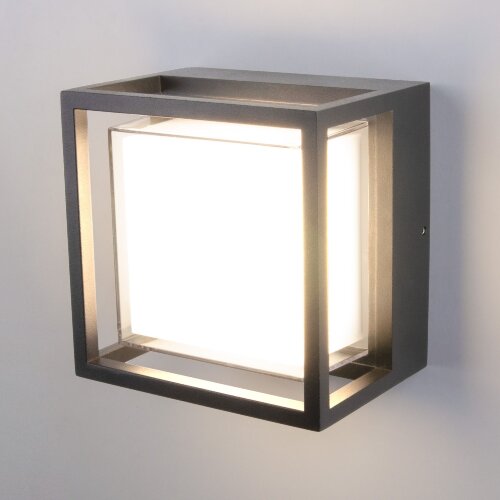 Уличный настенный светодиодный светильник Серый - Фото 5