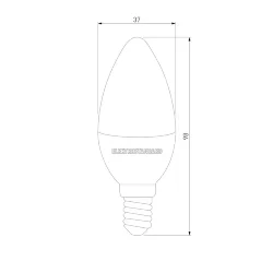 Светодиодная лампа "Свеча" C37 6W 4200K E14 BLE1422 (049161)
