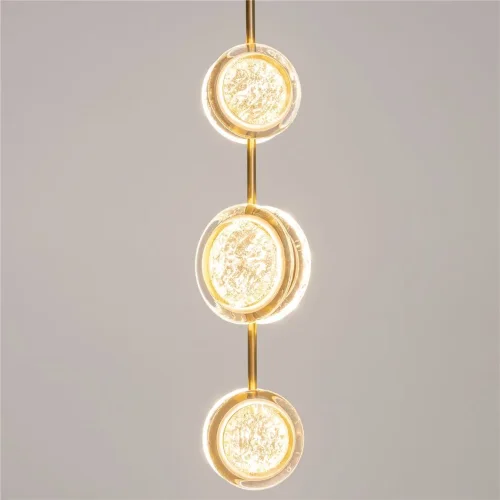 Подвесной светильник Pharao 3000К 21Вт (Черный и Латунь) - фото 4