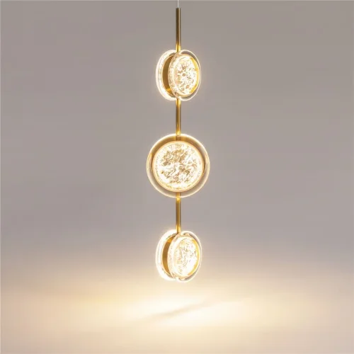 Подвесной светильник Pharao 3000К 21Вт (Черный и Латунь) - фото 6