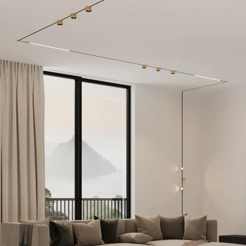 Mini Magnetic Трековый светильник 5W 3000K латунь/черный 85206/01 - фото 2