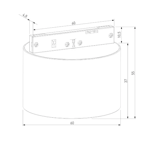 Mini Magnetic Трековый светильник 5W 3000K латунь/черный 85206/01 - фото 6