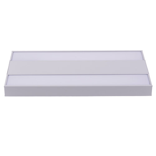 ULO-K16B 2x16W-4000K-L50 5W-3000K IP44 LIGHT GREY Светильник линейный светодиодный подвесной с фоновой подсветкой, Белый свет 4000К, Алюминий, Цвет светло-серый, TM Uniel - фото 2