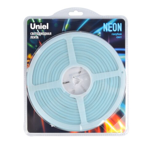 ULS-N01-2835-120LED-m-6mm-IP67-DC12V-9W-m-5M-LIGHTBLUE Гибкая светодиодная лента NEON, Катушка 5м, в блистере, Голубой свет - фото 4